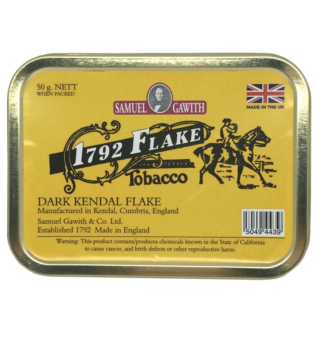 JJ Fox | Samuel Gawith 1792 Flake 50g Tin